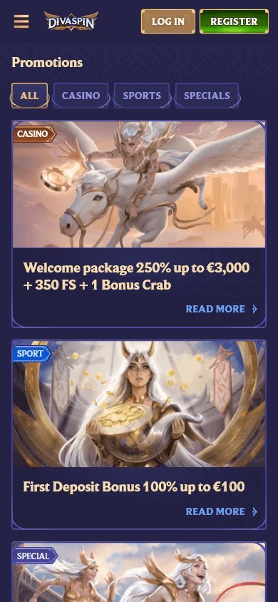 Divaspin casino bonus in Global